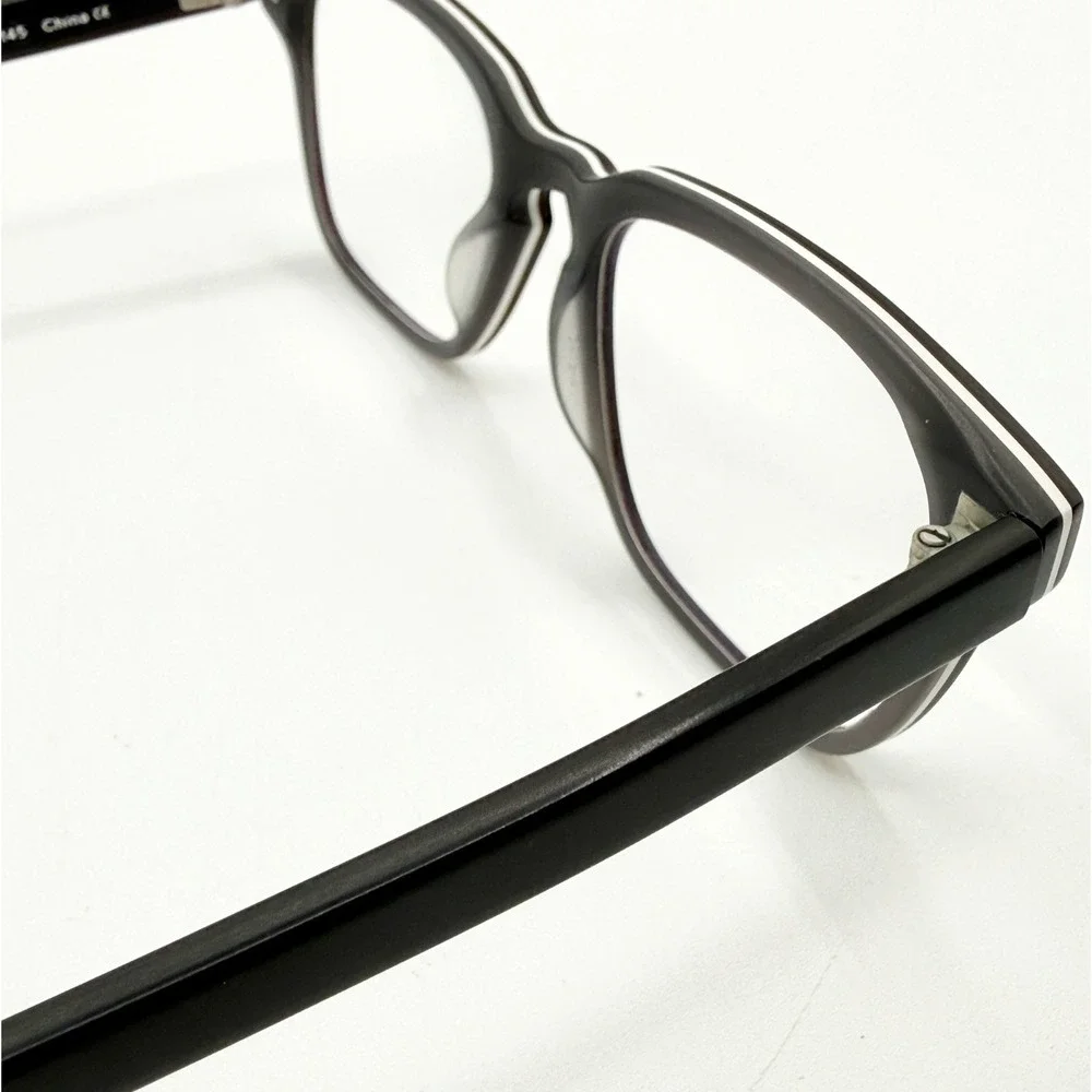 Warby Parker BRADY‎ 103 Black w/White Stripe Eyeglasses Frame 51-19-145